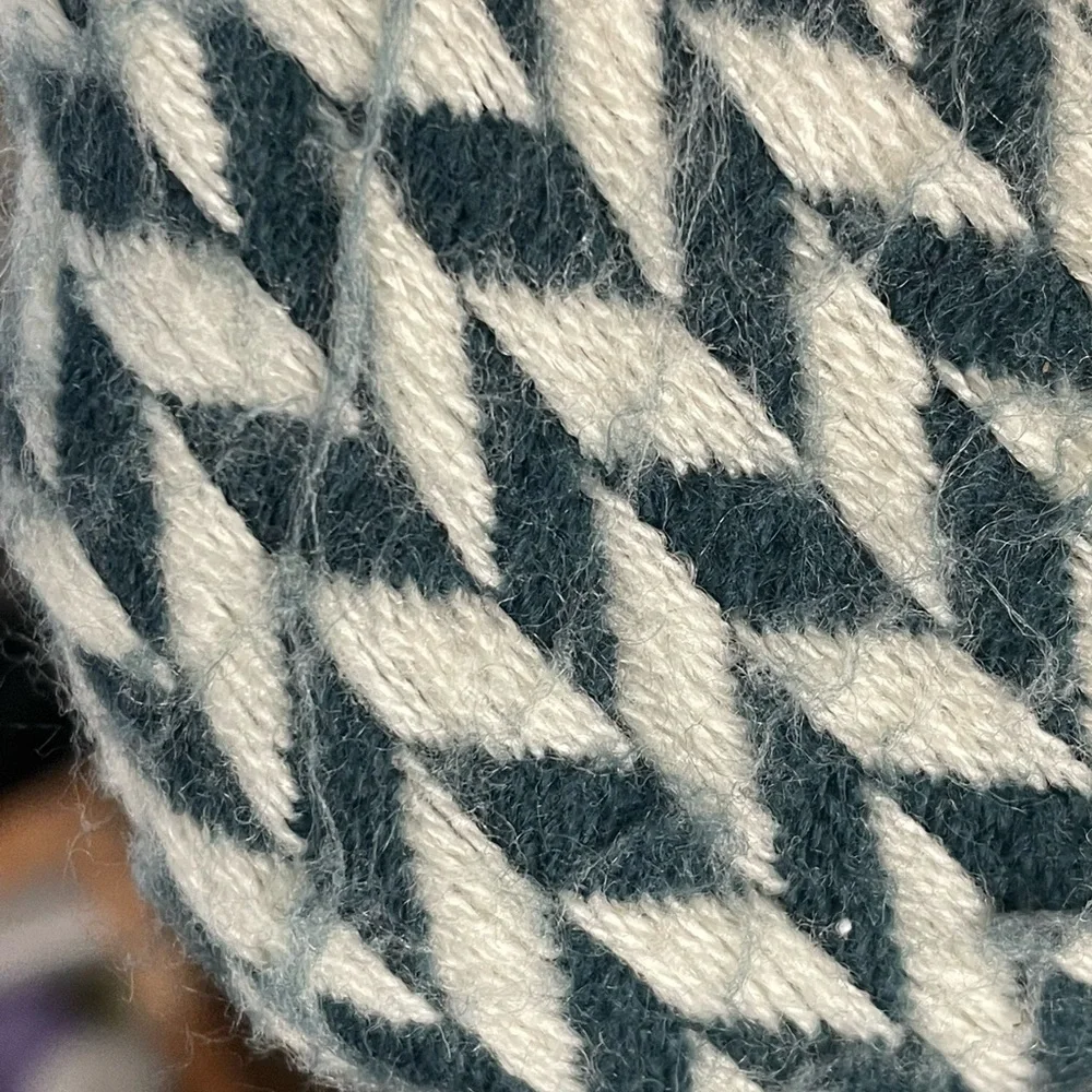 West Elm chevron knit throw blanket
